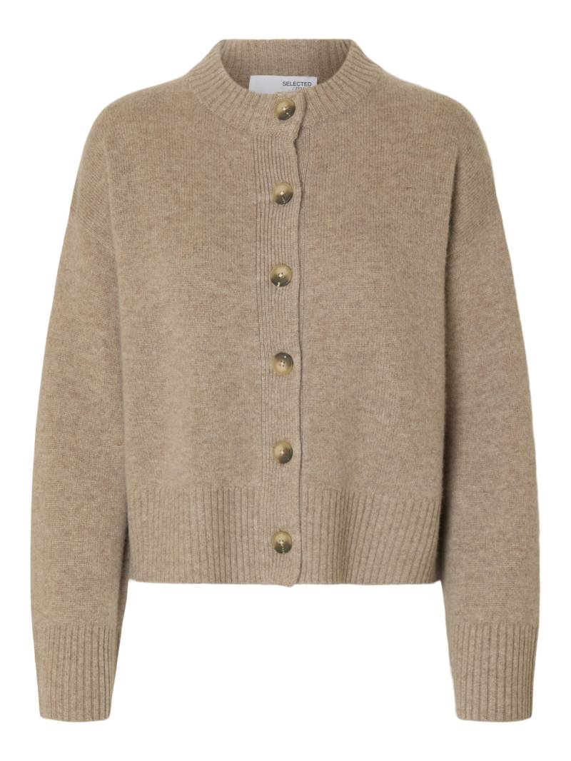 SELECTED WOMEN - SLFCILLE CASHMERE BLEND CARDIGAN NOOS irish cream - Gr. - M von SELECTED WOMEN