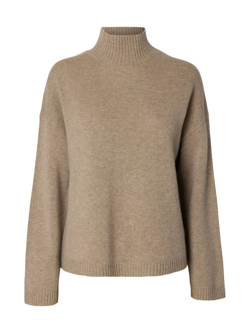 SELECTED WOMEN - SLFCILLE CASHMERE BLEND HIGH NECK NOOS irish cream - Gr. - M von SELECTED WOMEN
