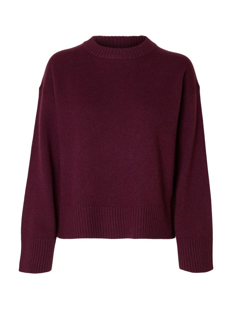 SELECTED WOMEN - SLFCILLE CASHMERE BLEND LS KNIT O-NECK fig - Gr. - S von SELECTED WOMEN