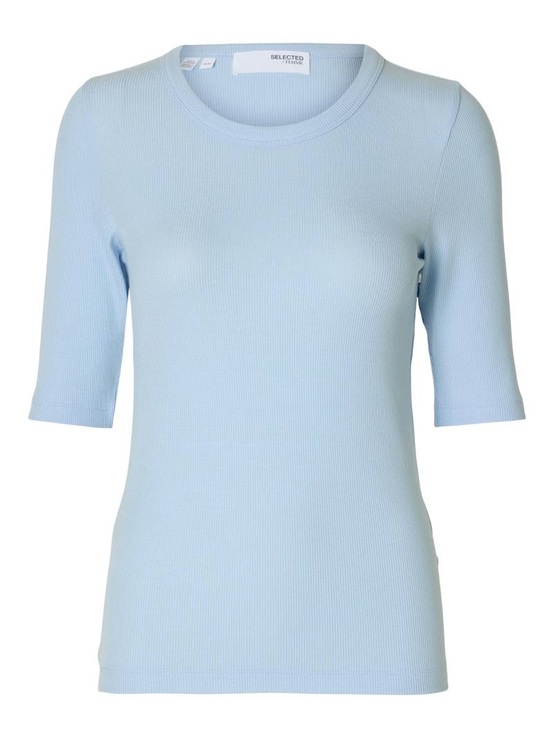 SELECTED WOMEN - SLFDIANNA 2/4 O-NECK TOP cashmere blue - Gr. - XL von SELECTED WOMEN