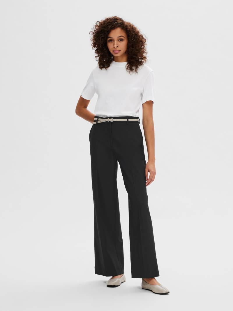 SELECTED WOMEN - SLFELIANA HW WIDE PANT N NOOS black - Gr. - 42/32 von SELECTED WOMEN