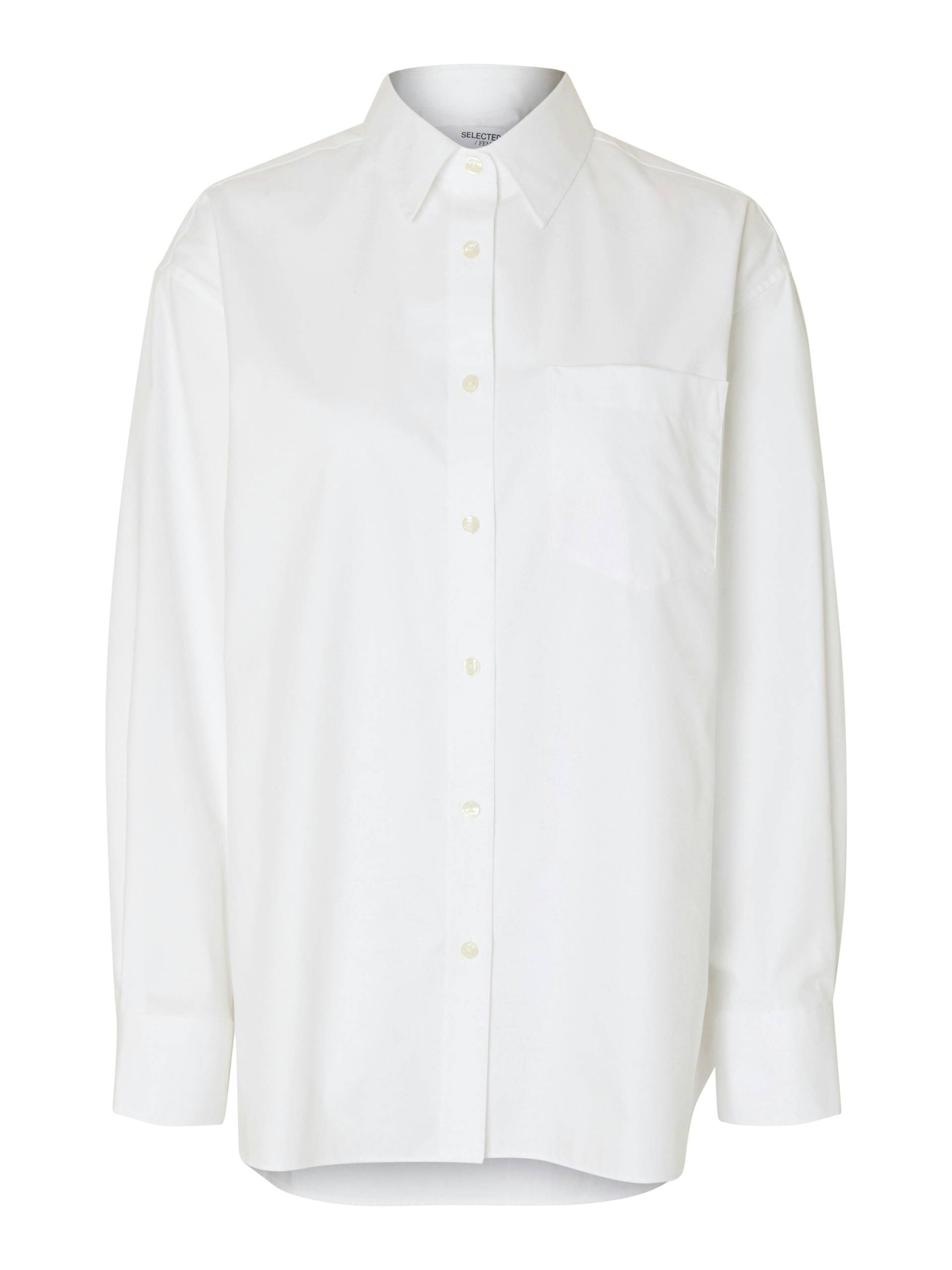 SELECTED WOMEN - SLFESTER LS OVERSIZE SHIRT NOOS bright white - Gr. - 38 von SELECTED WOMEN