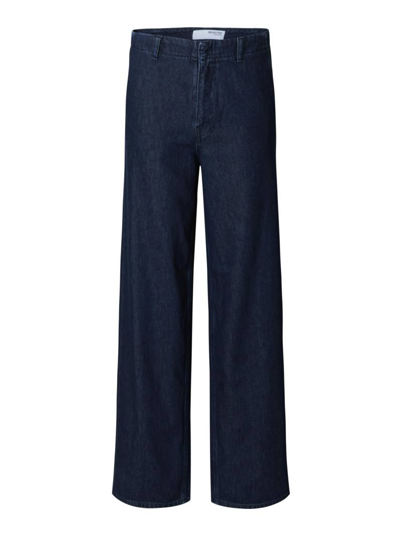 SELECTED WOMEN - SLFEXTRA WIDE MELLA-BORA HW JEANS dark blue denim - Gr. - 26/32 von SELECTED WOMEN