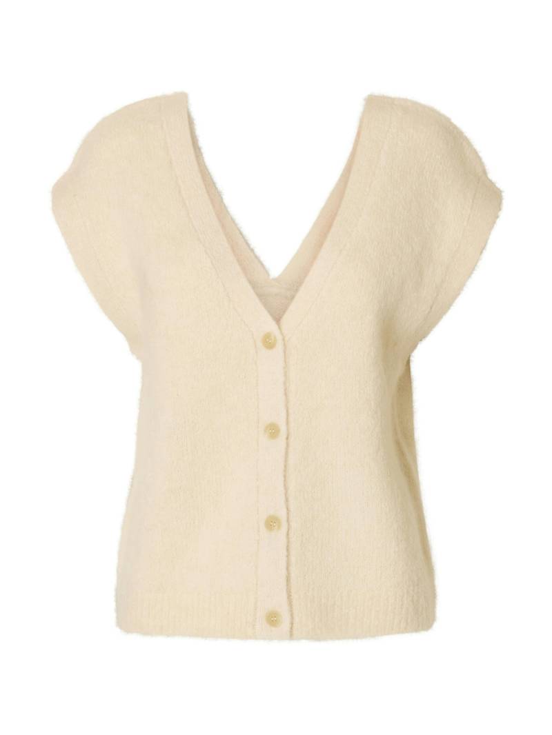 SELECTED WOMEN - SLFGABELLA KNIT VEST birch - Gr. - L von SELECTED WOMEN