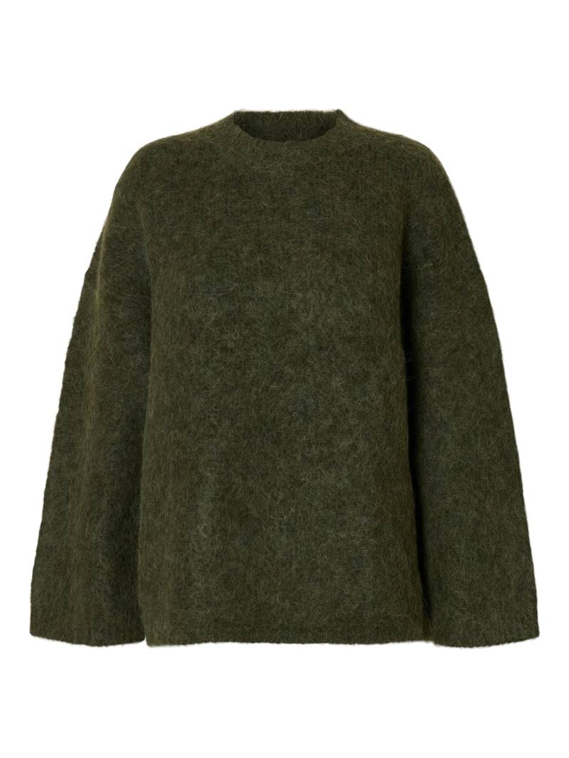 SELECTED WOMEN - SLFGABRIELLA LS KNIT NEW O-NECK NOOS deep depths - Gr. - S von SELECTED WOMEN