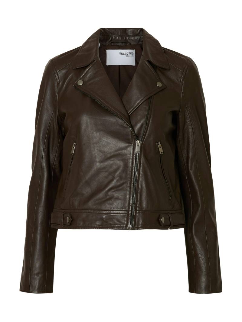 SELECTED WOMEN - SLFKATIE LEATHER JACKET B NOOS - Gr. - 42 von SELECTED WOMEN