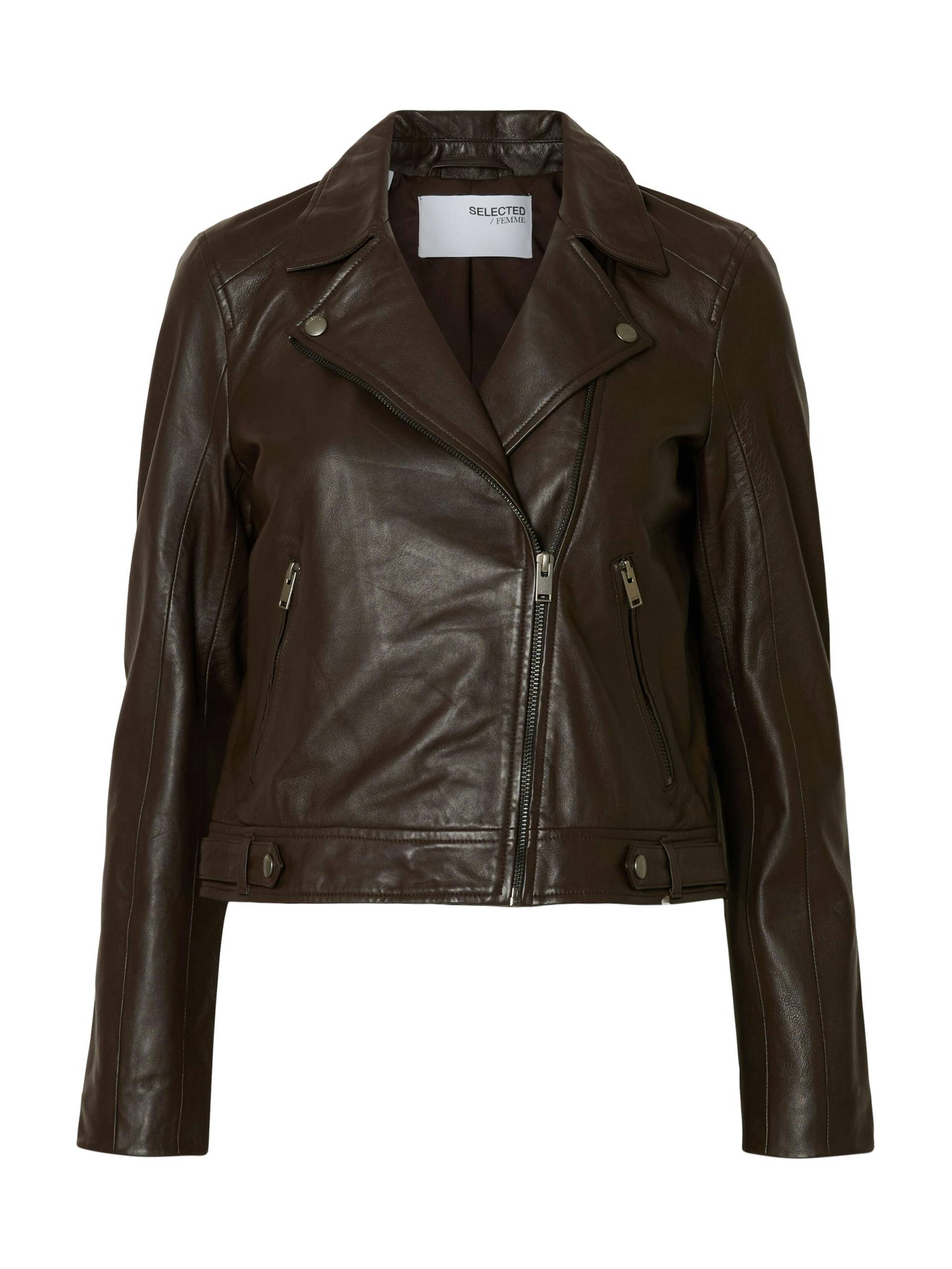 SELECTED WOMEN - SLFKATIE LEATHER JACKET B NOOS - Gr. - 44 von SELECTED WOMEN