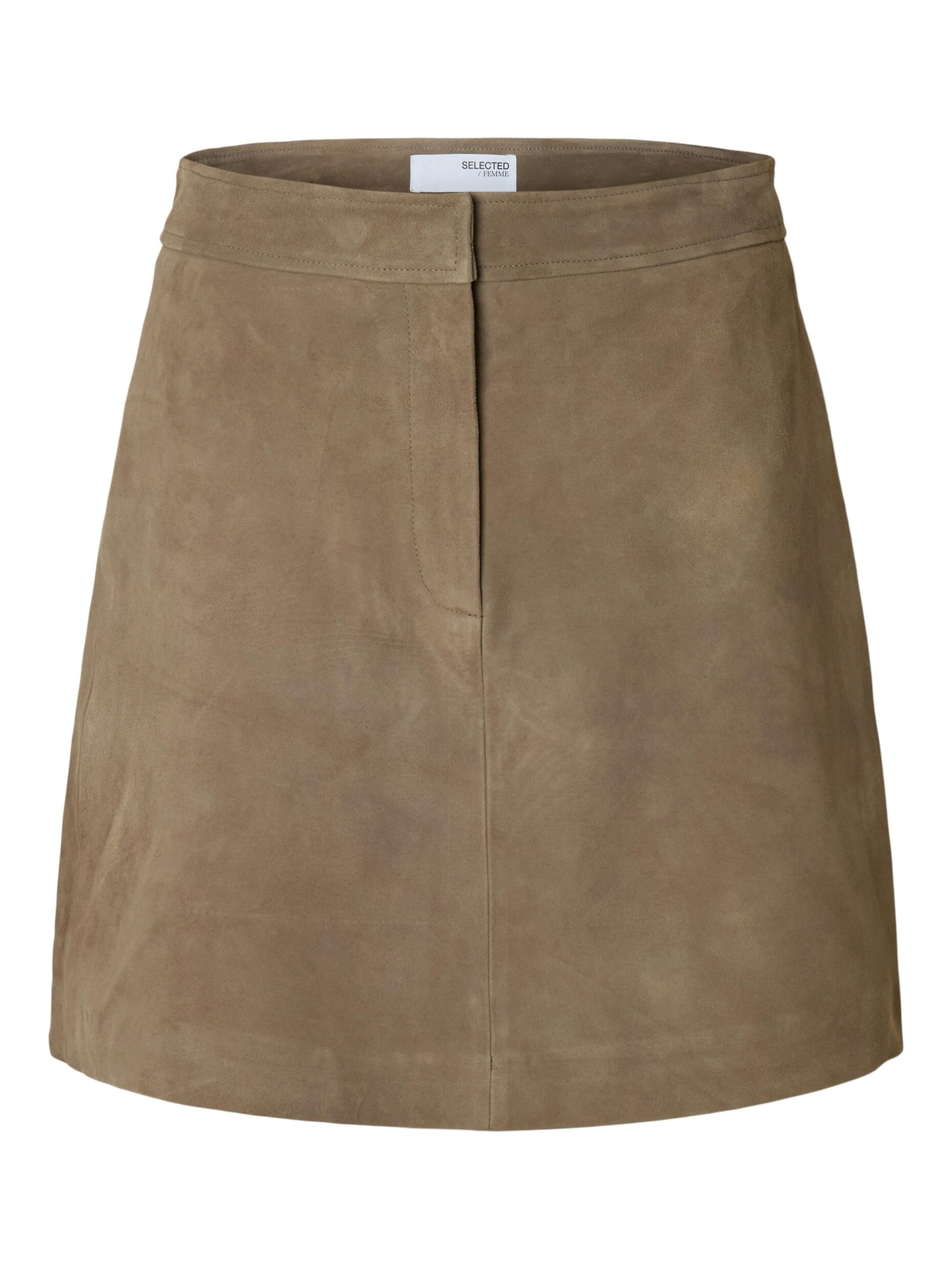 SELECTED WOMEN - SLFKAYA MW SUEDE SKIRT NOOS - Gr. - 34 von SELECTED WOMEN