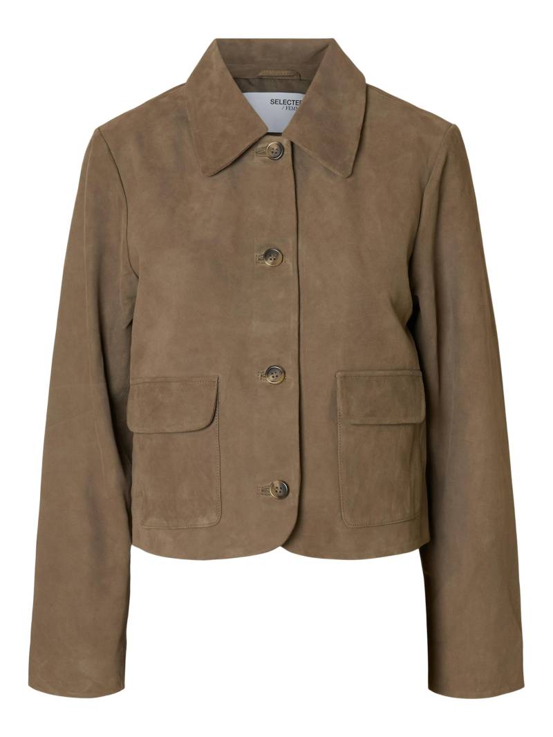 SELECTED WOMEN - SLFKAYA SUEDE JACKET NOOS - Gr. - 38 von SELECTED WOMEN