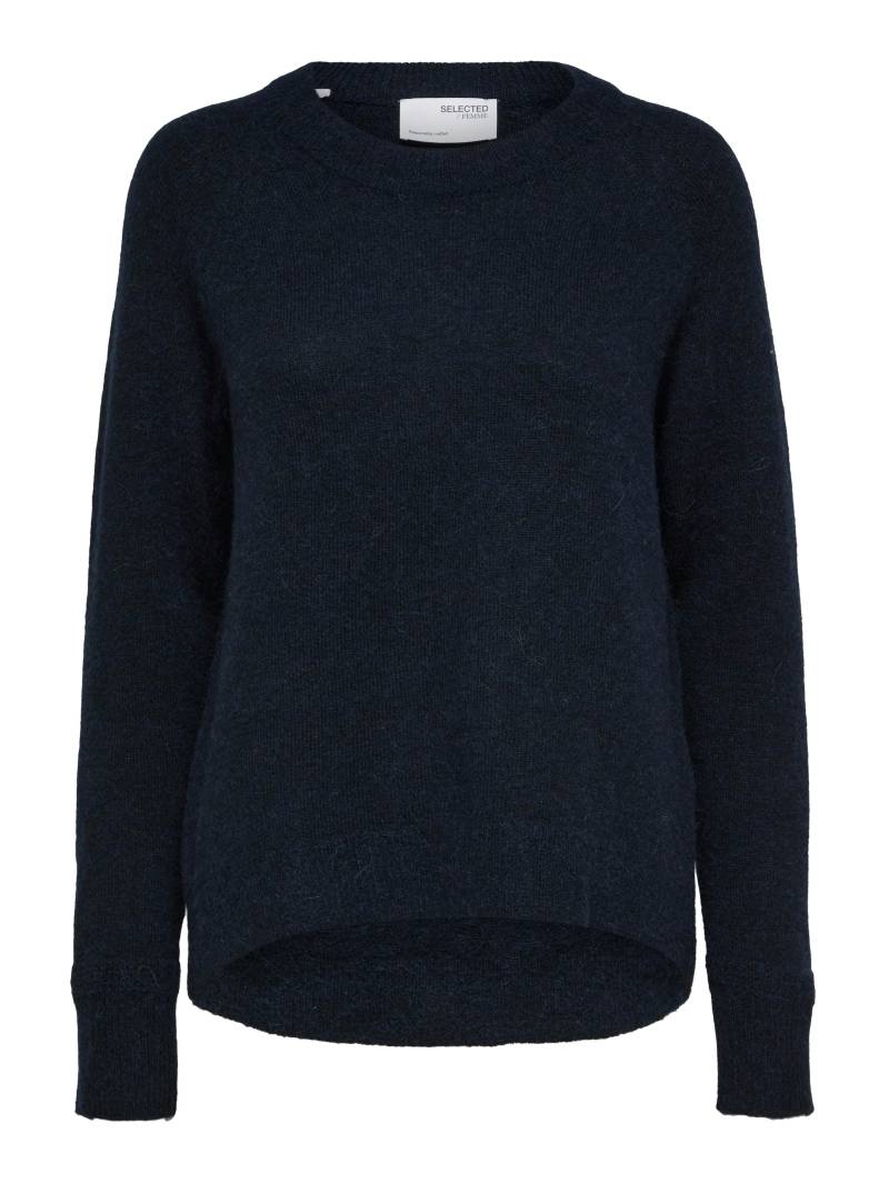 SELECTED WOMEN - SLFLULU LS KNIT O-NECK NOOS dark sapphire - Gr. - S von SELECTED WOMEN