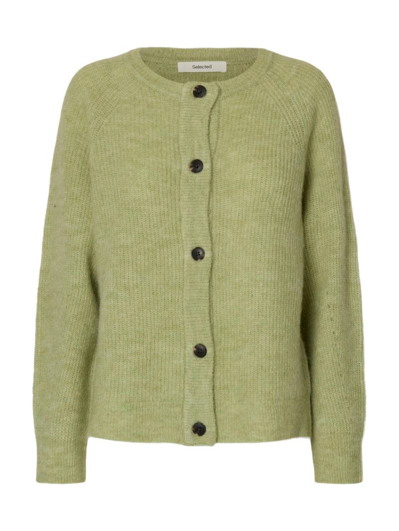 SELECTED WOMEN - SLFLULU LS KNIT SHORT CARDIGAN NOOS lint - Gr. - M von SELECTED WOMEN