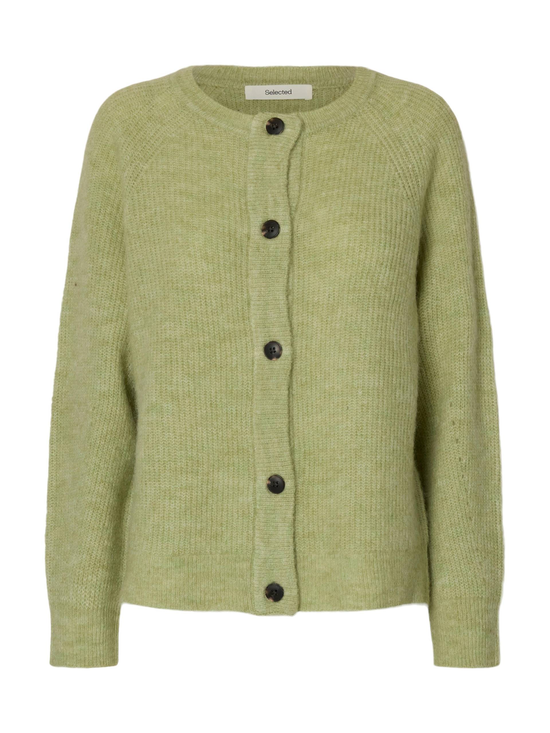 SELECTED WOMEN - SLFLULU LS KNIT SHORT CARDIGAN NOOS lint - Gr. - XS von SELECTED WOMEN