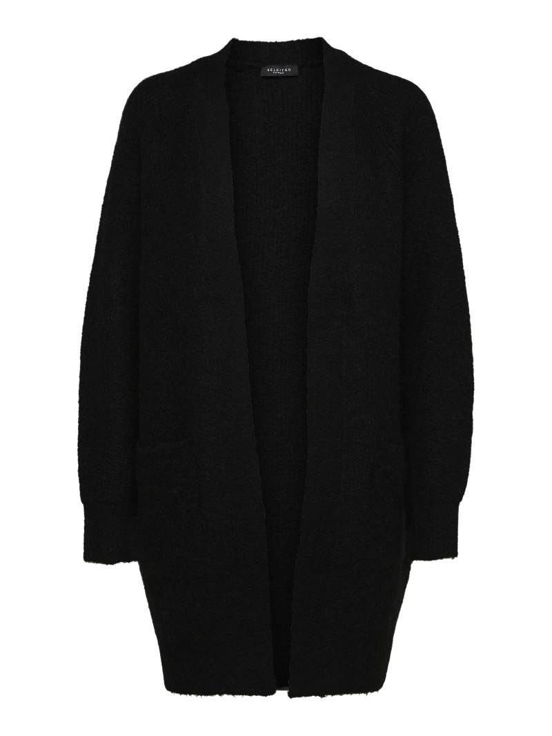 SELECTED WOMEN - SLFLULU NEW LS KNIT LONG CARDIGAN B NOOS black - Gr. - S von SELECTED WOMEN