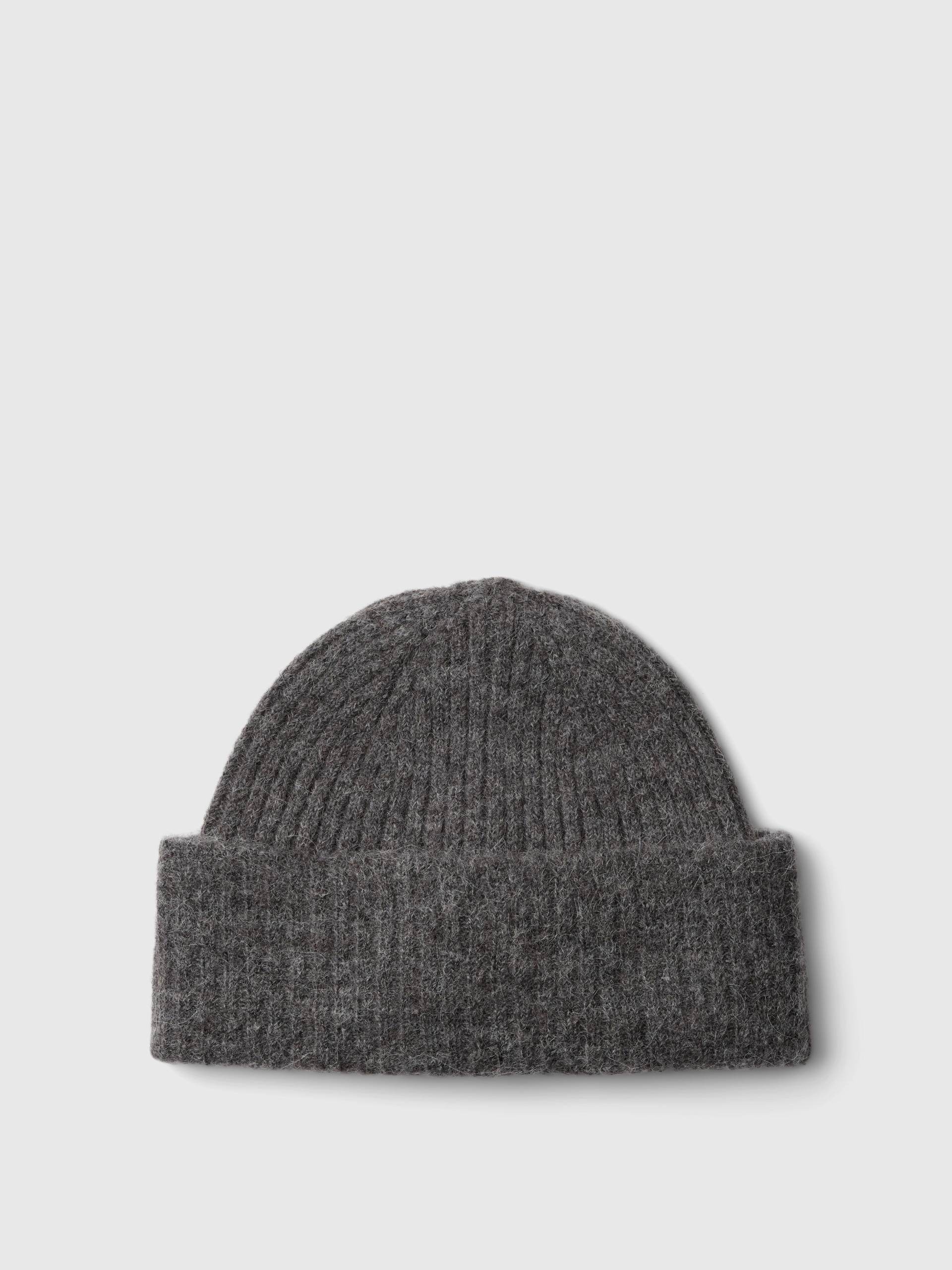 SELECTED WOMEN - SLFLULU WOOL BLEND KNIT BEANIE NOOS medium grey melange - Gr. - ONE SIZE von SELECTED WOMEN