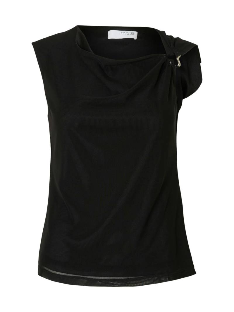 SELECTED WOMEN - SLFOLGA SL SLIM TOP black - Gr. - S von SELECTED WOMEN