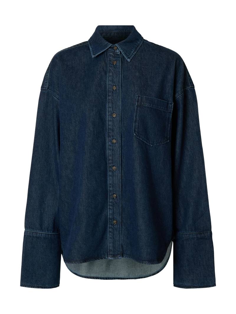 SELECTED WOMEN - SLFOVERSIZED MELLA-BORA DENIM SHIRT dark blue denim - Gr. - 38 von SELECTED WOMEN
