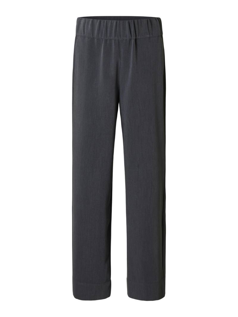 SELECTED WOMEN - SLFPATRICIA MW WIDE PANT B medium grey melange - Gr. - 38 von SELECTED WOMEN