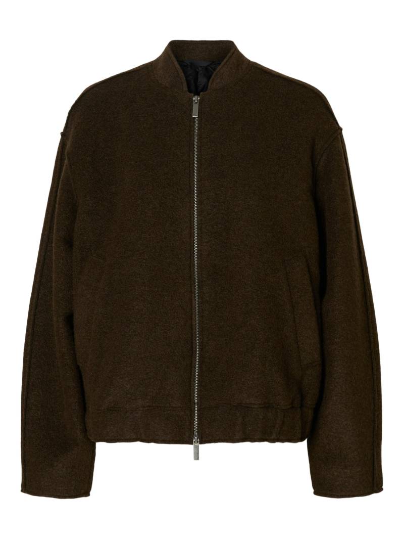 SELECTED WOMEN - SLFREIGN WOOL BLEND BOMBER JACKET #S - Gr. - 42 von SELECTED WOMEN
