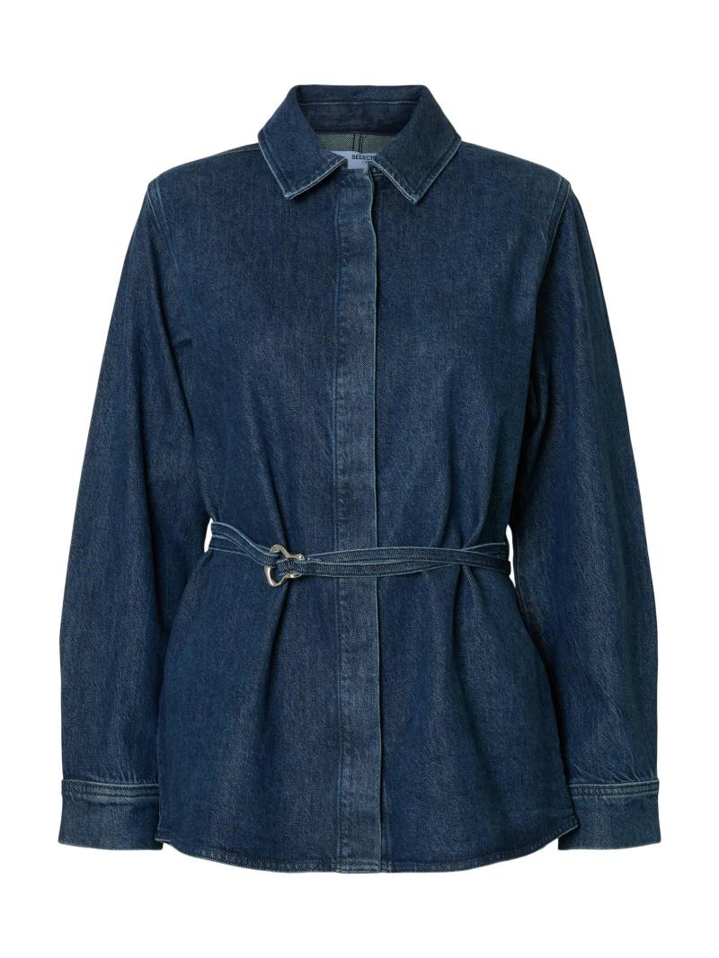 SELECTED WOMEN - SLFRELAXED SELMA-NOA LS DENIM SHIRT medium blue denim - Gr. - 34 von SELECTED WOMEN