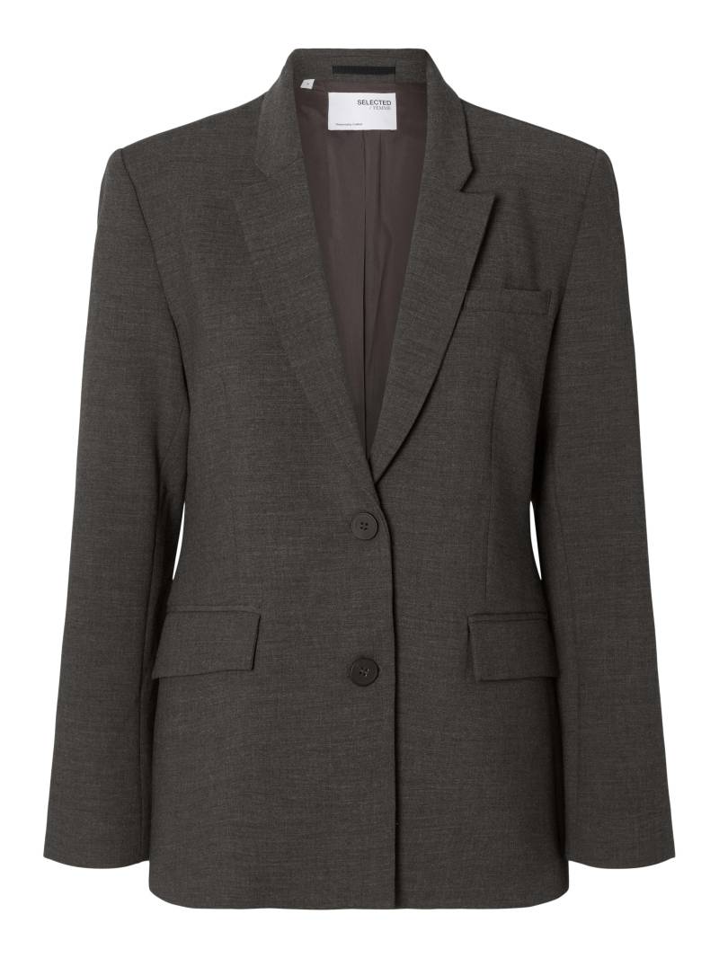 SELECTED WOMEN - SLFRITA LS CLASSIC BLAZER DGM NOOS dark grey melange - Gr. - 36 von SELECTED WOMEN