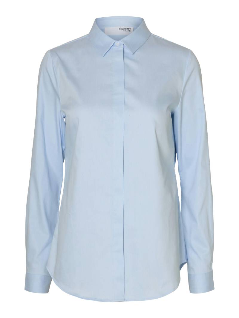 SELECTED WOMEN - SLFROMIE LS FITTED SHIRT NOOS light blue - Gr. - 40 von SELECTED WOMEN