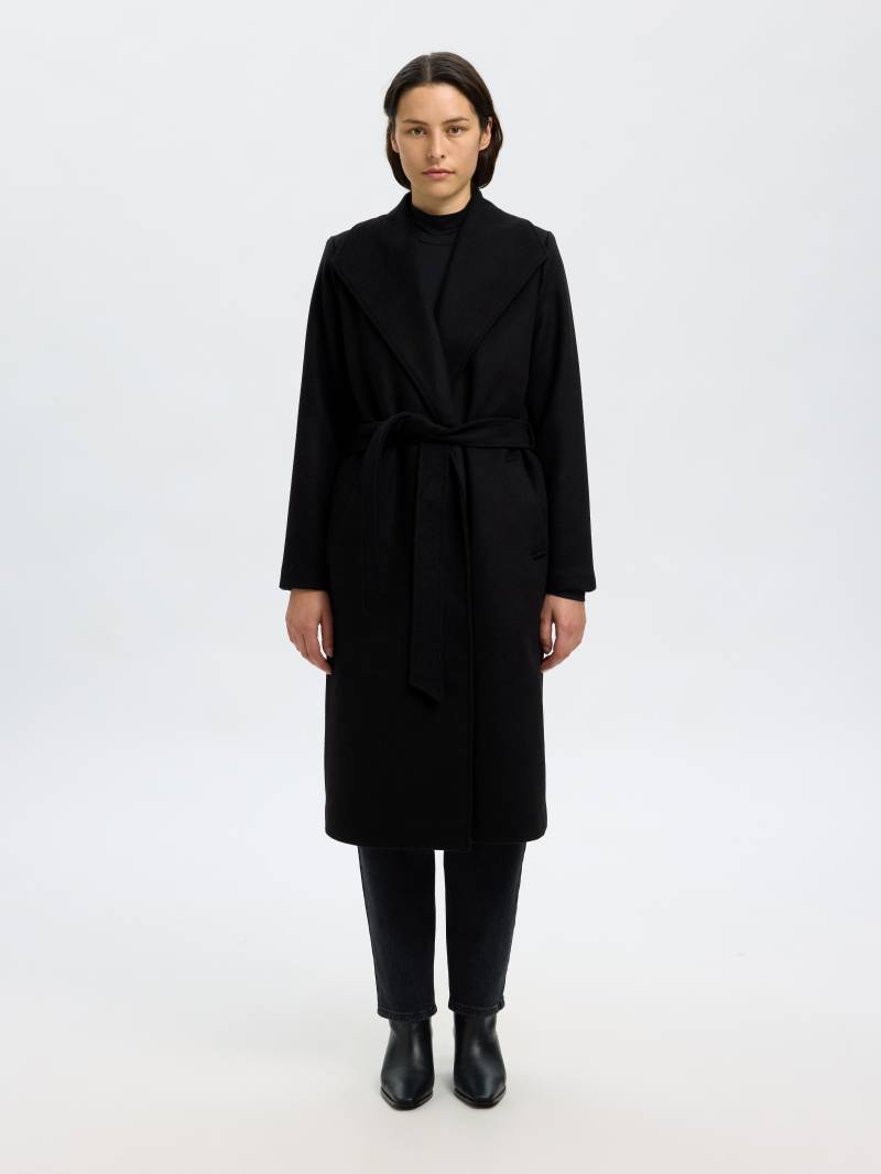 SELECTED WOMEN - SLFROSA WOOL BLEND COAT NOOS black - Gr. - 34 von SELECTED WOMEN