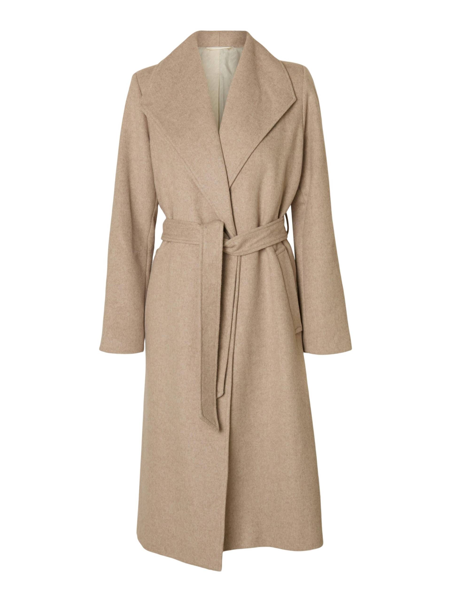 SELECTED WOMEN - SLFROSA WOOL BLEND COAT NOOS sandshell - Gr. - 38 von SELECTED WOMEN