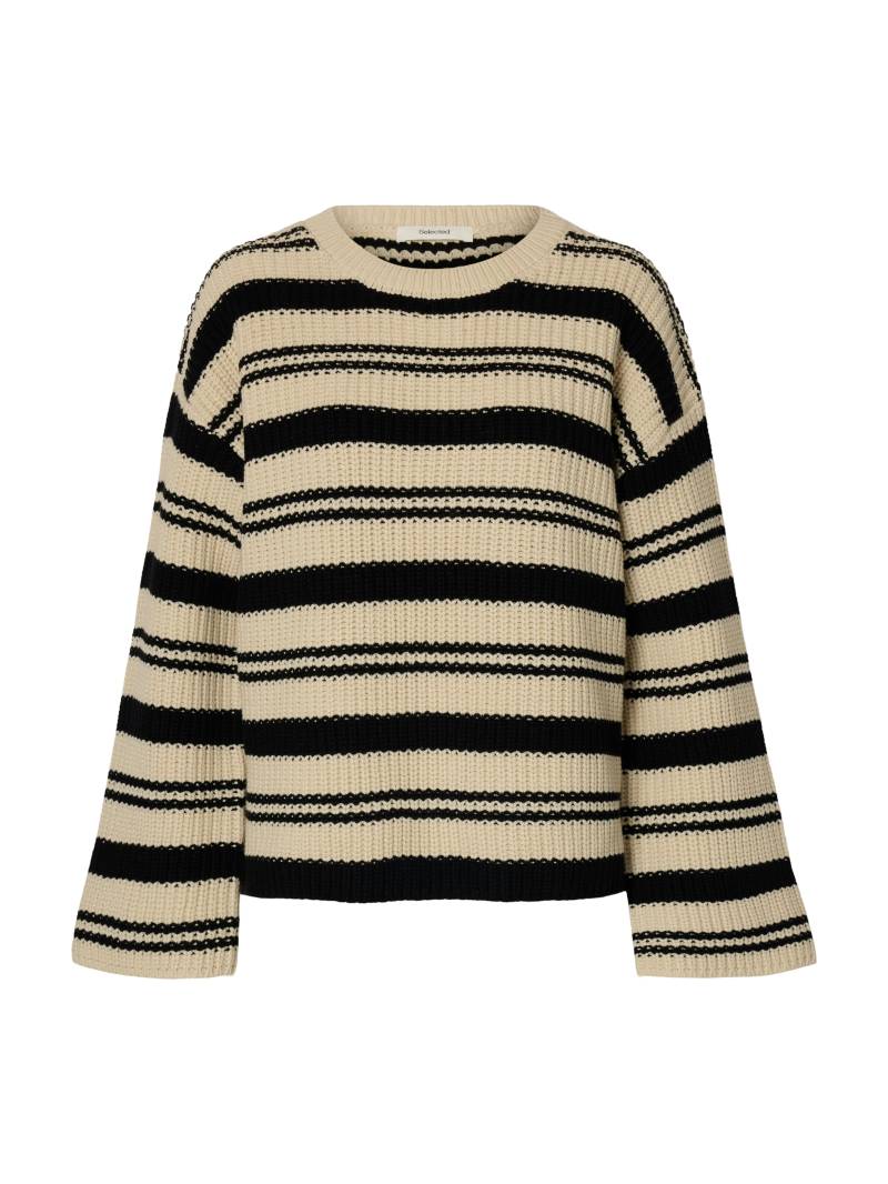 SELECTED WOMEN - SLFSELMA SUS LS KNIT NEW O-NECK NOOS birch - Gr. - S von SELECTED WOMEN