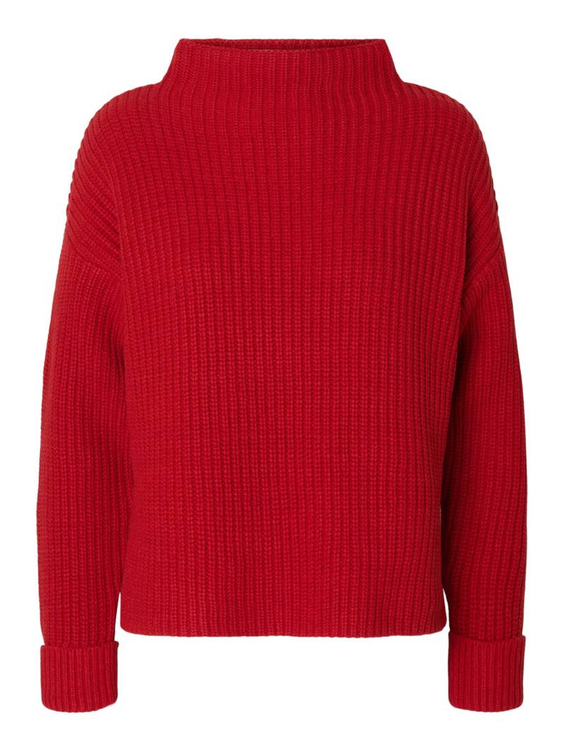 SELECTED WOMEN - SLFSELMA SUS LS KNIT PULLOVER NOOS equestrian red - Gr. - S von SELECTED WOMEN