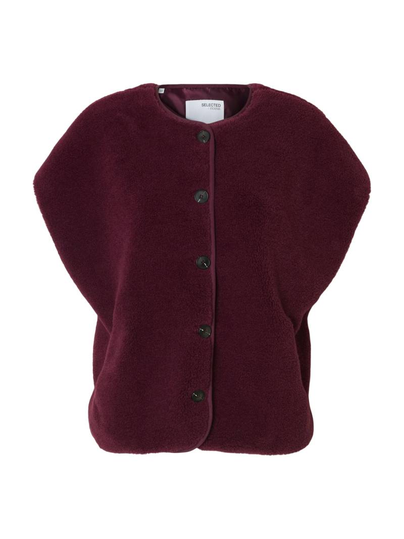 SELECTED WOMEN - SLFSMILLA SHORT TEDDY VEST fig von SELECTED WOMEN