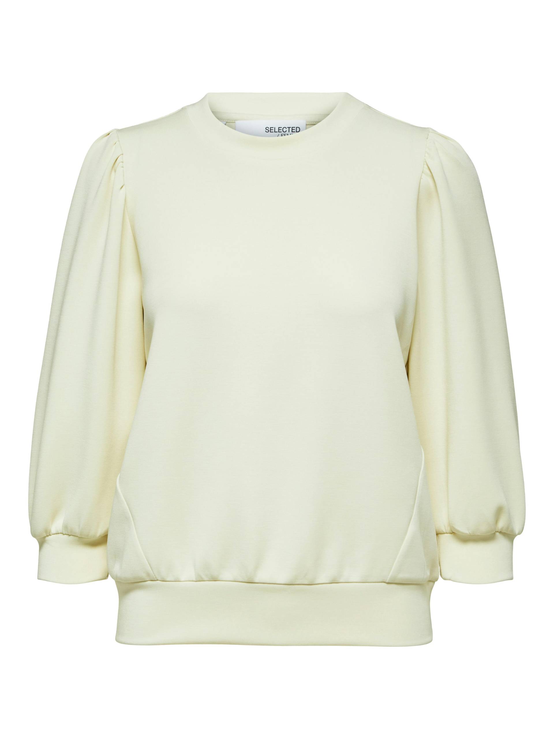 SELECTED WOMEN - SLFTENNY 3/4 SWEAT TOP NOOS birch - Gr. - M von SELECTED WOMEN