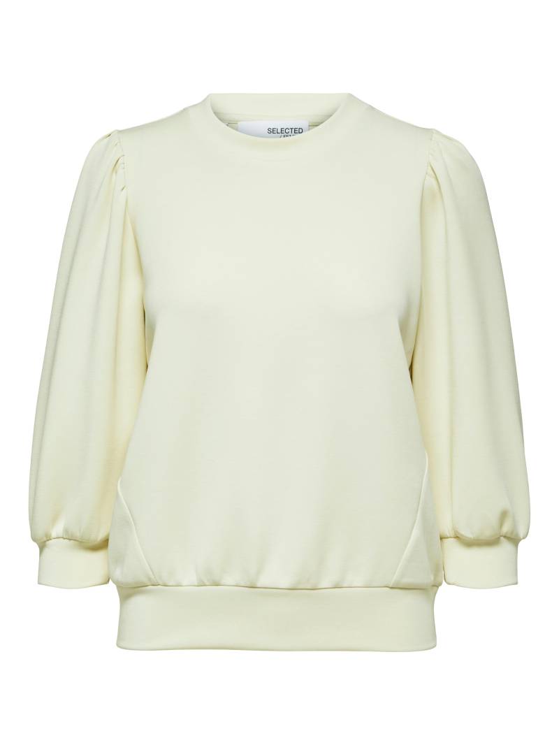 SELECTED WOMEN - SLFTENNY 3/4 SWEAT TOP NOOS birch - Gr. - M von SELECTED WOMEN