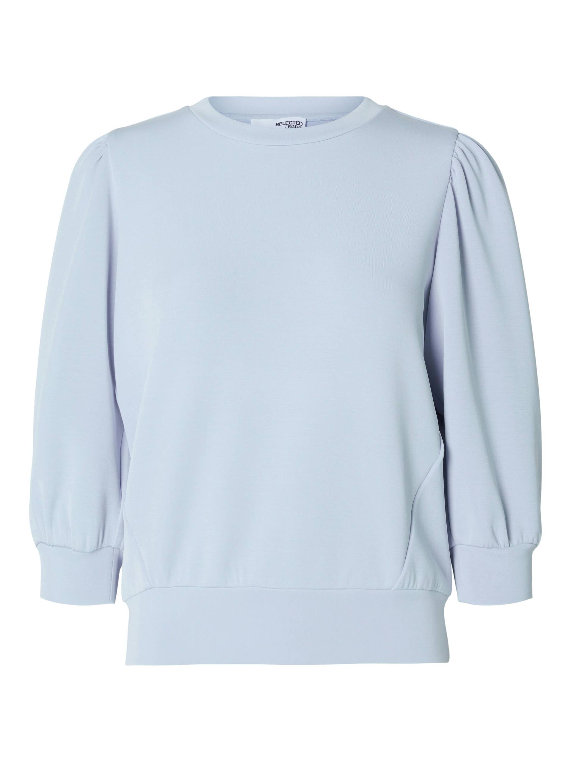 SELECTED WOMEN - SLFTENNY 3/4 SWEAT TOP NOOS cashmere blue - Gr. - M von SELECTED WOMEN