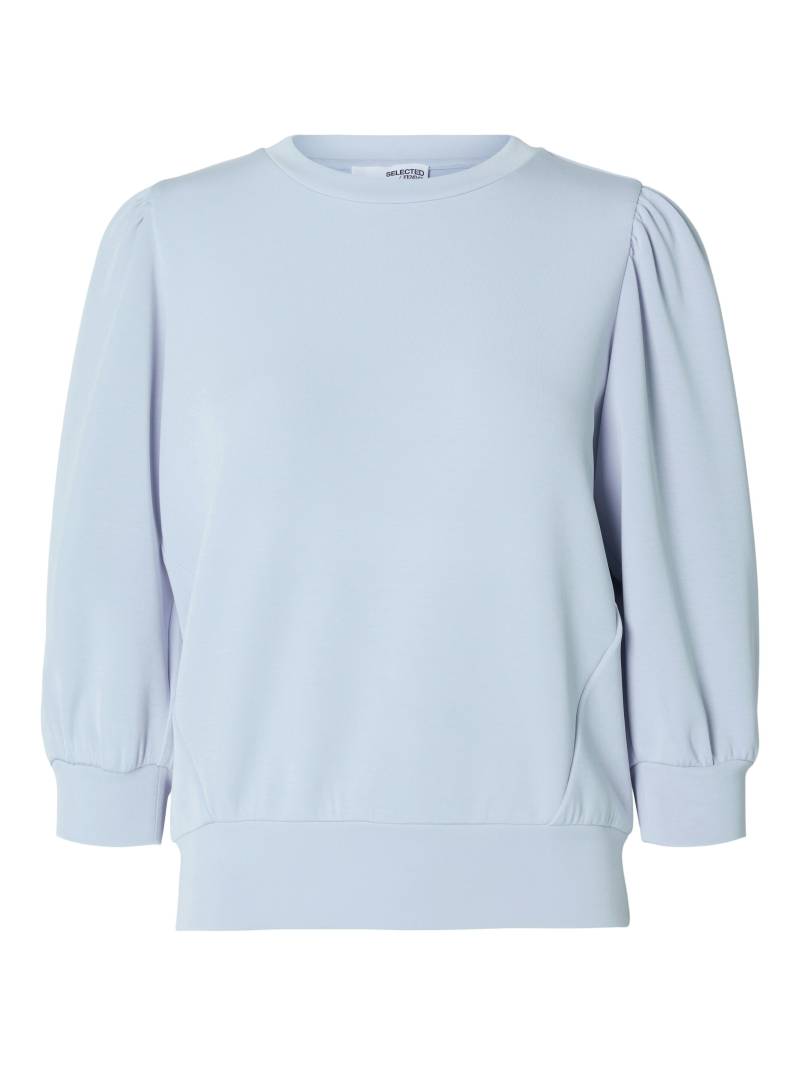 SELECTED WOMEN - SLFTENNY 3/4 SWEAT TOP NOOS cashmere blue - Gr. - XS von SELECTED WOMEN
