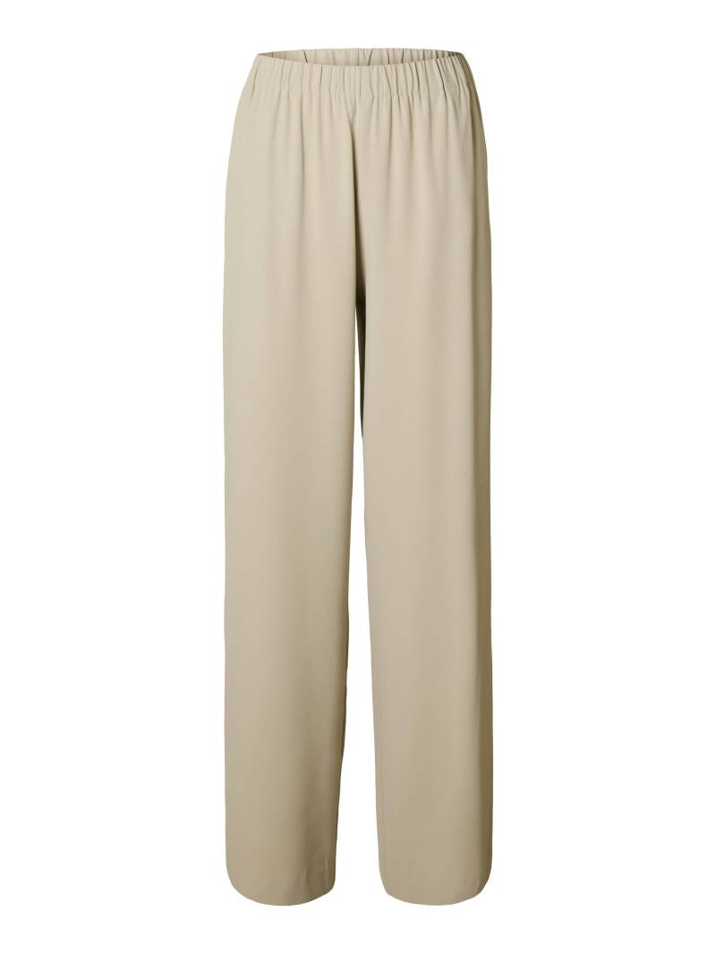 SELECTED WOMEN - SLFTINNI-RELAXED MW WIDE PANT N NOOS island fossil - Gr. - 42 von SELECTED WOMEN