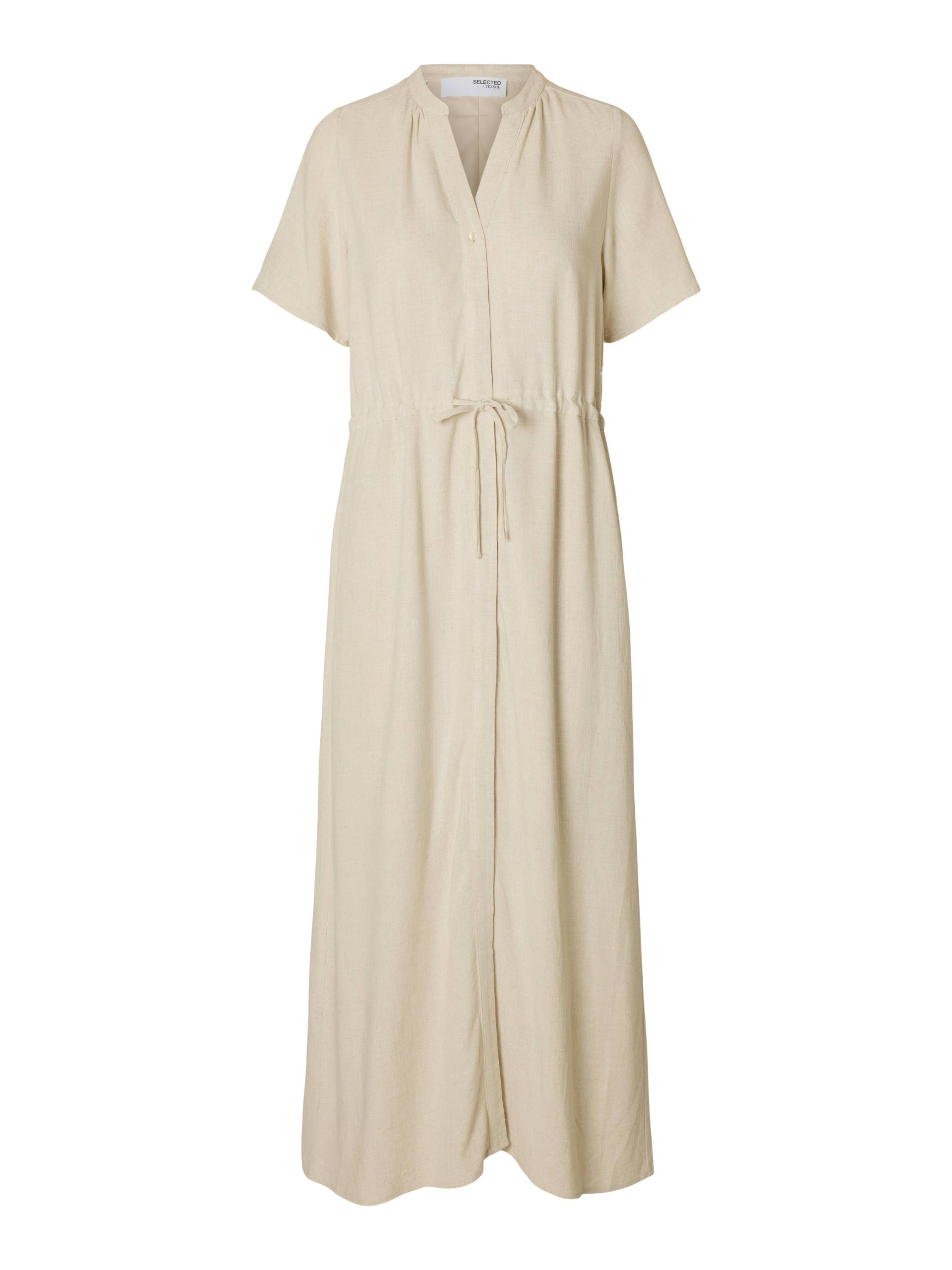 SELECTED WOMEN - SLFVIVA-DAMINA SS ANKLE SUN DRESS NOOS sandshell - Gr. - 36 von SELECTED WOMEN