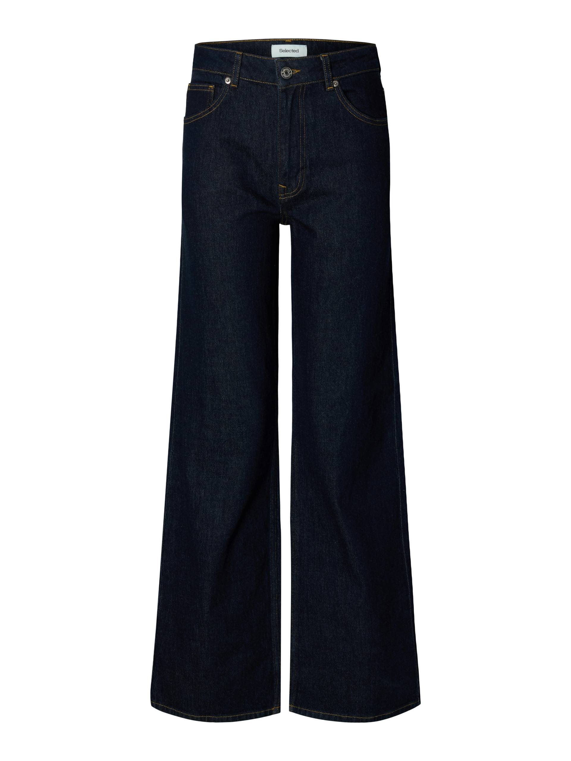 SELECTED WOMEN - SLFWIDE BEA-KORI HW JEANS NOOS dark blue denim - Gr. - 30/32 von SELECTED WOMEN