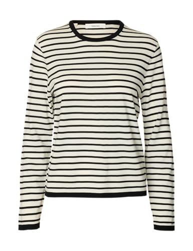 SELECTED WOMEN Slfthea Ls Knit Merino STRI O-Neck Noos von SELECTED WOMEN