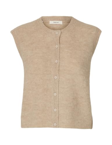 Slflulu Sl Button O-Neck Vest Noos von SELECTED WOMEN