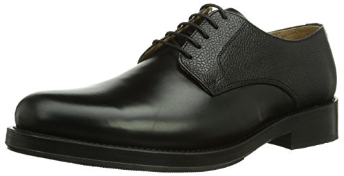 SELECTED Herren Sel Bloom Shoe ID Brogue Schnürhalbschuhe, Schwarz (Black) von SELECTED