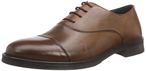 SELECTED Herren Shdmarc Leather Shoe Noos Oxford, Braun (Cognac), 43 von SELECTED