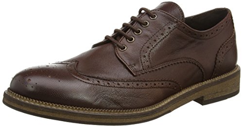 SELECTED Shchristoph Leather Shoe I, Herren Brogue, Braun (Cognac), 46 EU von SELECTED