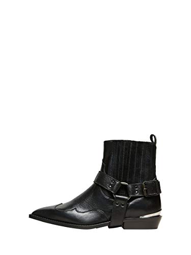 Selected Damen Slfabigail Cowboy Boot B Stiefel, Schwarz, 39 EU von SELECTED FEMME