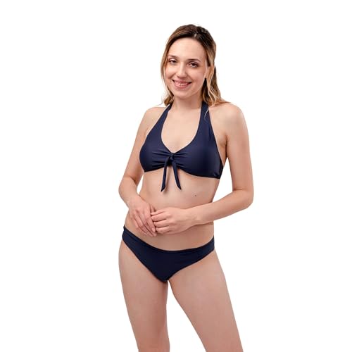 SELENACARE Perioden Bikini Hose für Damen/Teenager: Mini Periodenhose für extra Schutz am Strand, auslaufsicher, nachhaltig, Period Swimwear, Größe S (EU32/34), Navy Blue von SELENACARE