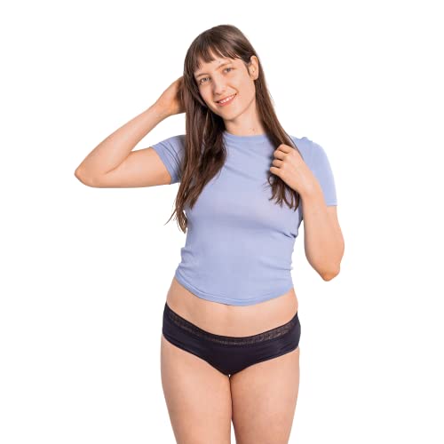 SELENACARE Periodenunterwäsche Modern Hipster - Menstruationsunterwäsche für Damen, waschbar, 100% vegan, nachhaltig, 25ml Absorption von SELENACARE