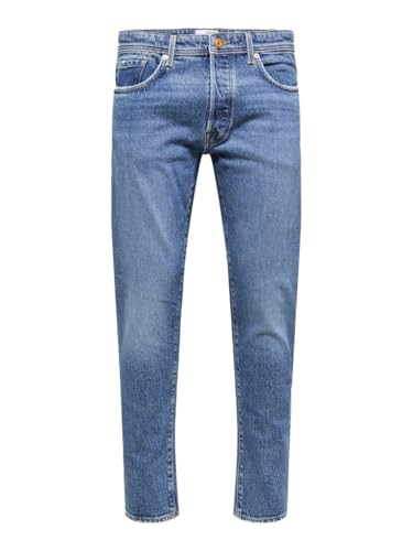 SELETED HOMME Herren SLH196-STRAIGHT Scott 3070 JNS EX NOOS Jeans, Medium Blue Denim, 36 W/34 L von SELETED HOMME