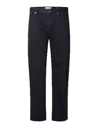 SELETED HOMME Herren SLH196-STRAIGHTSCOTT 3431 Colored NOOS Jeans, Dark Navy, 32 W/34 L von SELETED HOMME
