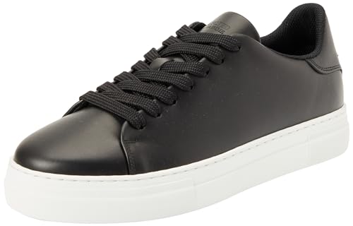 SELETED HOMME Herren SLHDAVID Chunky Leather NOOS Sneaker, Black, 41 EU von SELECTED FEMME