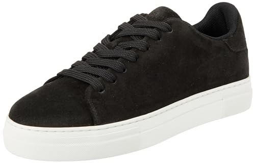 SELETED HOMME Herren SLHDAVID Chunky Suede NOOS Sneaker, Black, 41 EU von SELETED HOMME