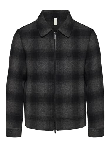 SELETED HOMME Herren SLHFILIP Wool JKT NOOS Übergangsjacke, Grau, XL von SELECTED HOMME